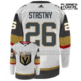 Vegas Golden Knights PAUL STASTNY 26 Adidas Wit Authentic Shirt - Kinderen